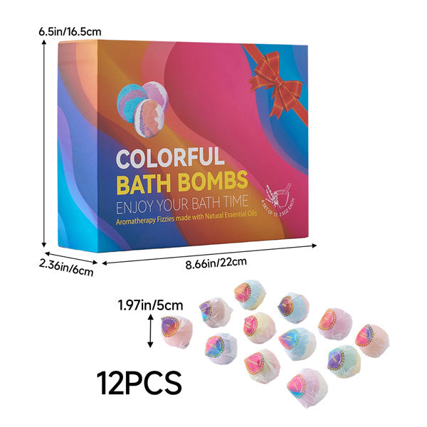 Livingandhome bath bombs set 12 fizzy bubble bath, imported from the UK