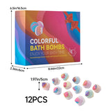 Livingandhome bath bombs set 12 fizzy bubble bath, imported from the UK