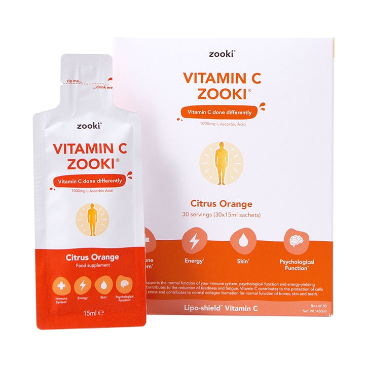 Zooki Vitamin C 1000mg 15ml 30 Sachets