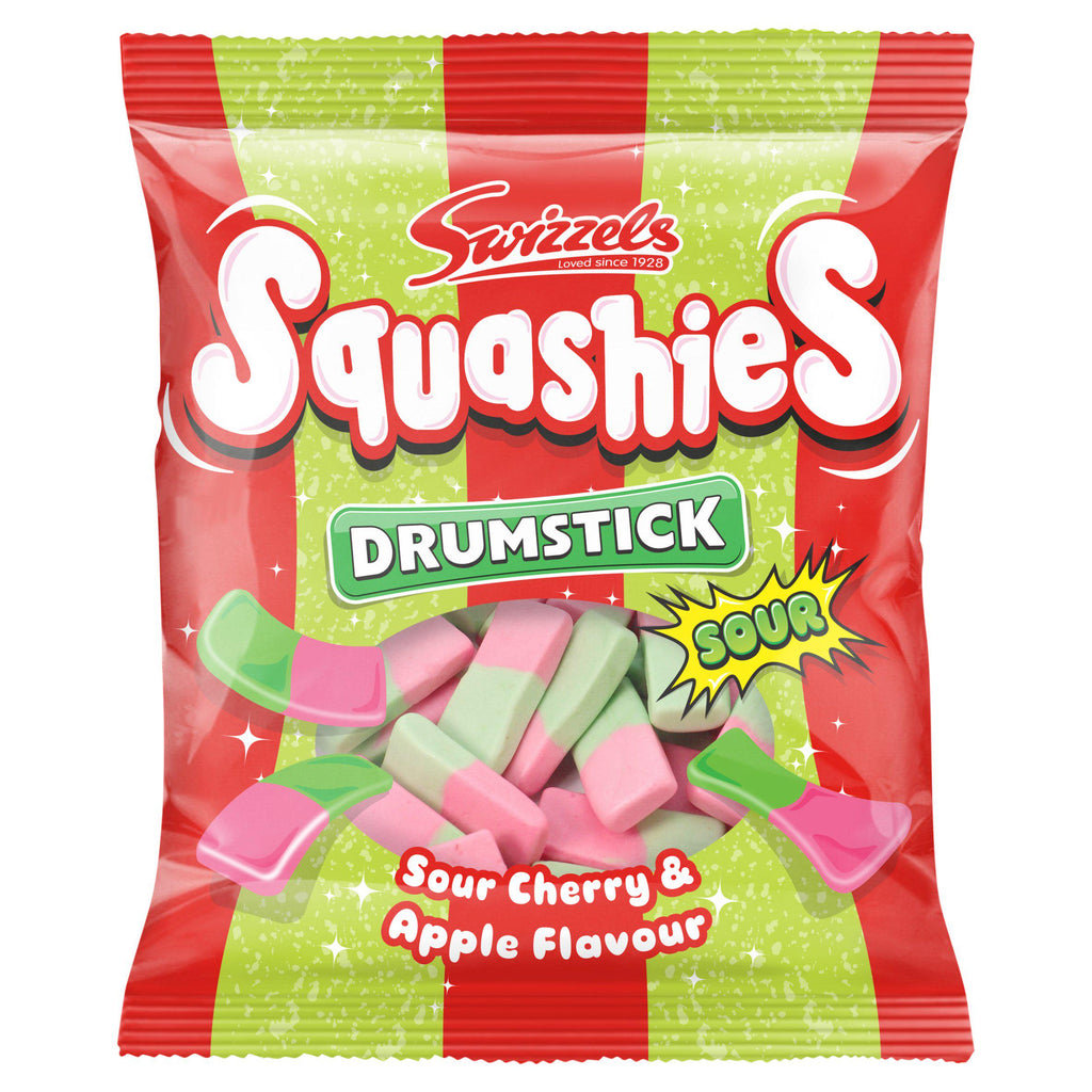 Swizzels Drumstick Squashies Sour Cherry & Apple Flavour 140g