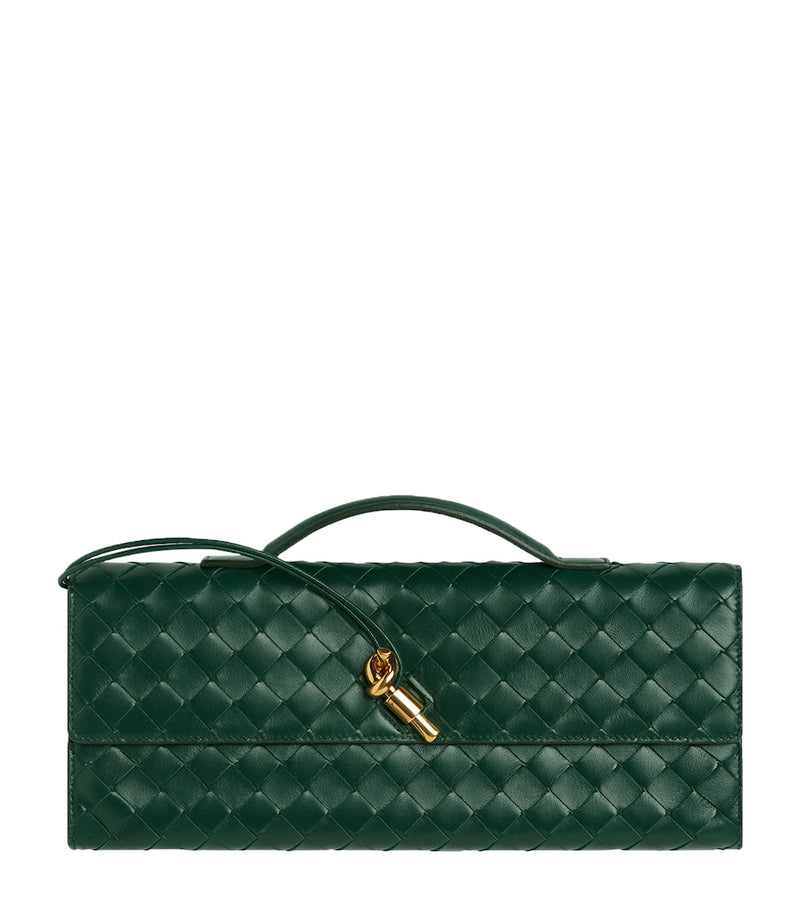 Bottega Veneta Intrecciato leather clutch bag, UK version