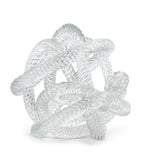 Eichholtz Glas-Schreibtischornament mit Seilmuster 15cm (Britische Marke)