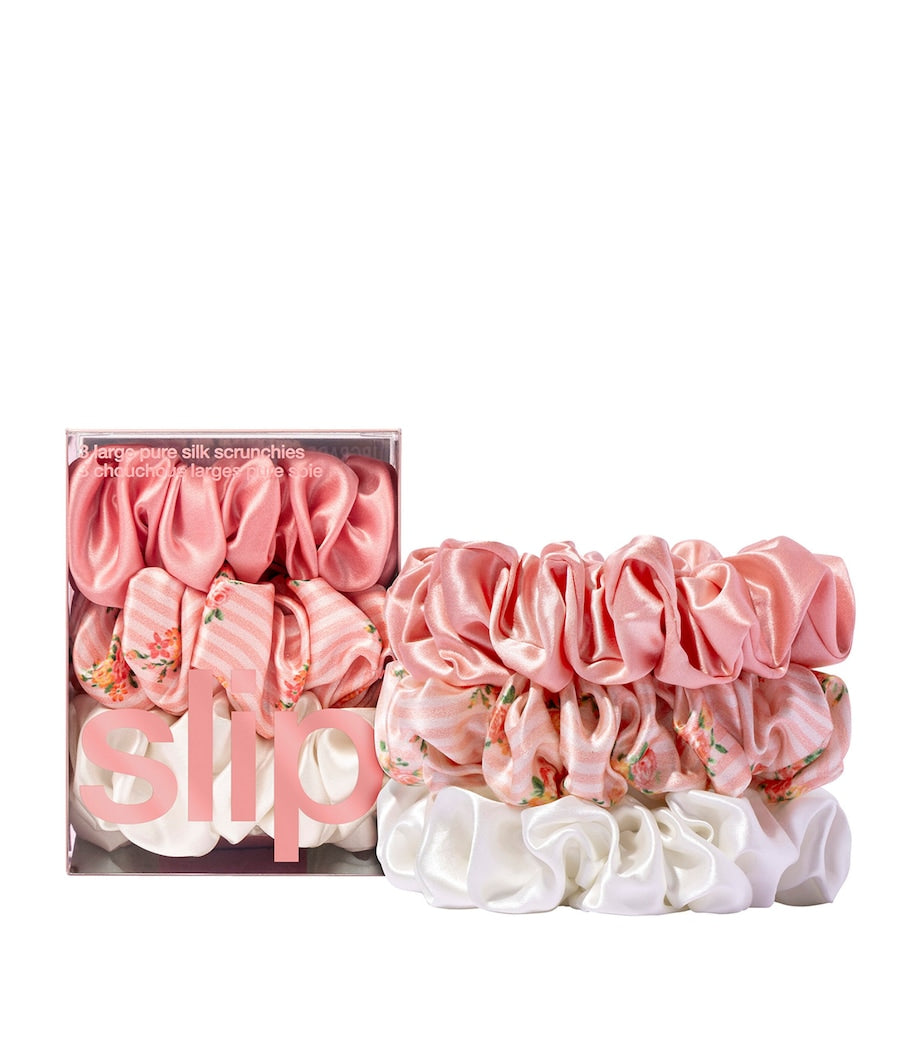 Slip pure silk scrunchies set of 3 (British brand)
