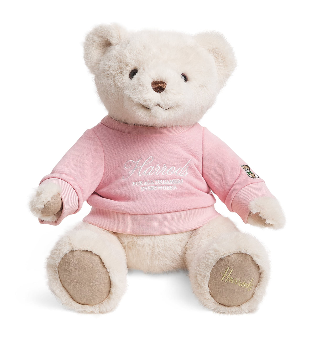 Harrods jersey bear toy with logo sweatshirt, 30cm height, UK version