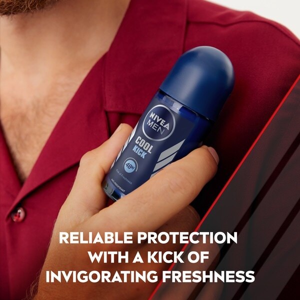 NIVEA MEN Anti-Perspirant Deodorant Roll-On, Cool Kick, 50ml GOODS Superdrug   