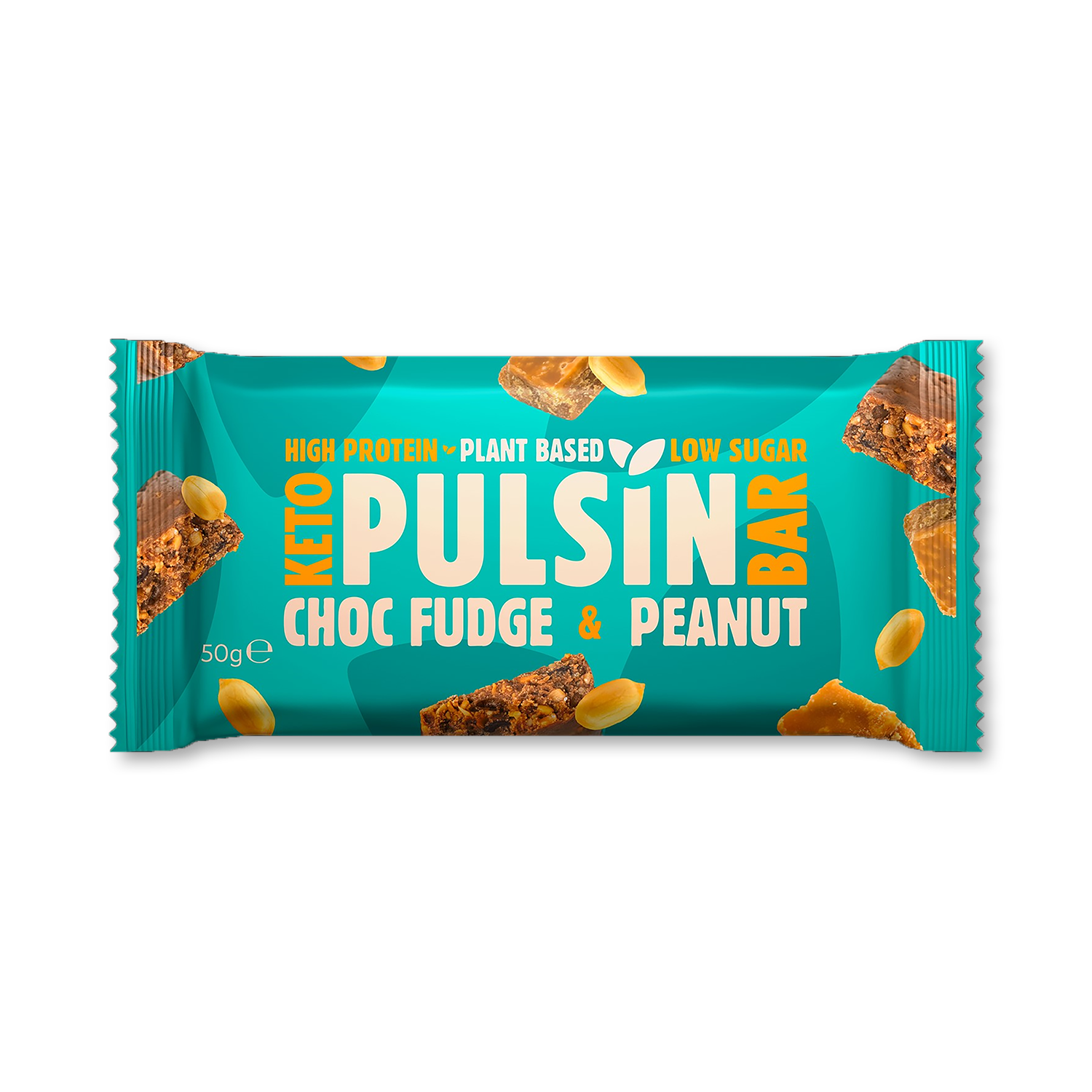 Pulsin Choc Fudge & Peanut Keto Bar 18x 50g