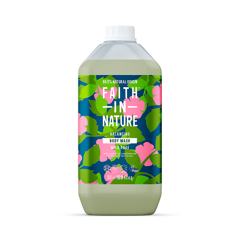 Faith In Nature Body Wash Wild Rose 400ml