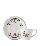 Gien Birds of Paradise teacup and saucer set, 2 pieces, 175ml capacity, UK version