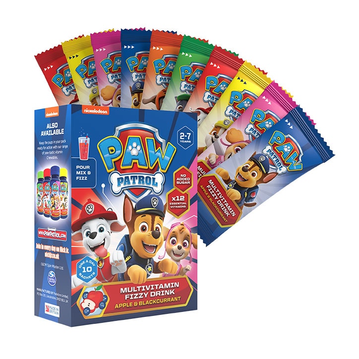 PAW Patrol Nickelodeon Multivitamin Fizzy Drink Apple & Blackcurrant