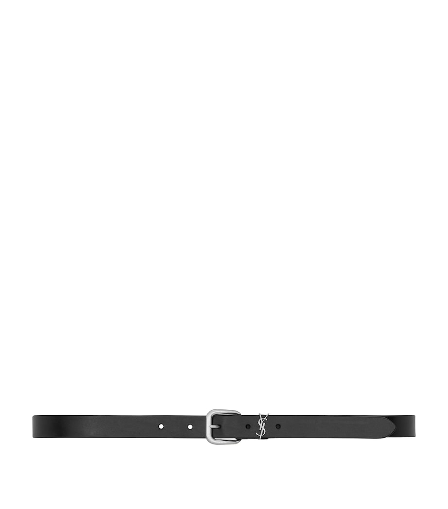 Saint Laurent Cassandre leather belt - British product