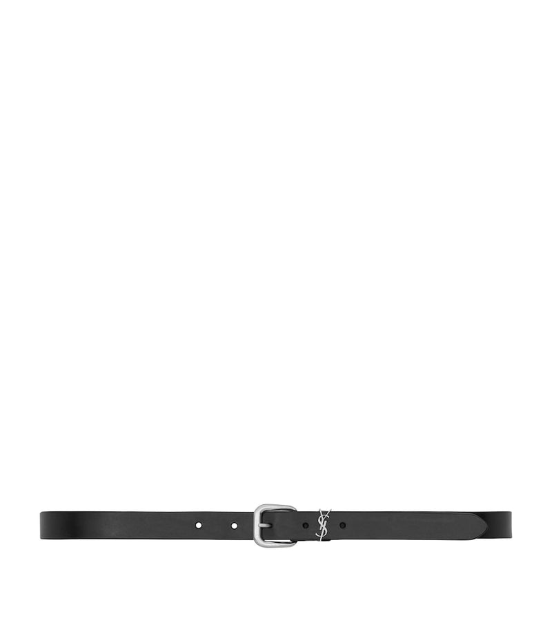 Saint Laurent Cassandre leather belt - British product