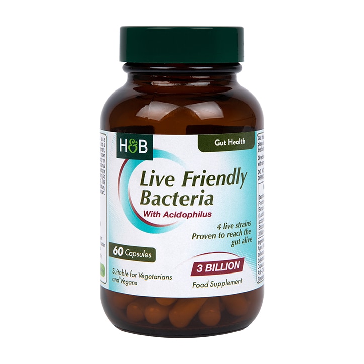 Holland & Barrett Live Friendly Bacteria with Acidophilus 3 Billion 60 Capsules