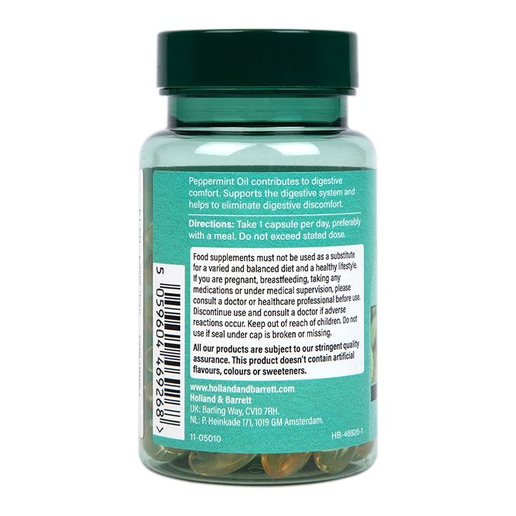 Holland & Barrett Oil of Peppermint 60 Capsules GOODS Holland&Barrett