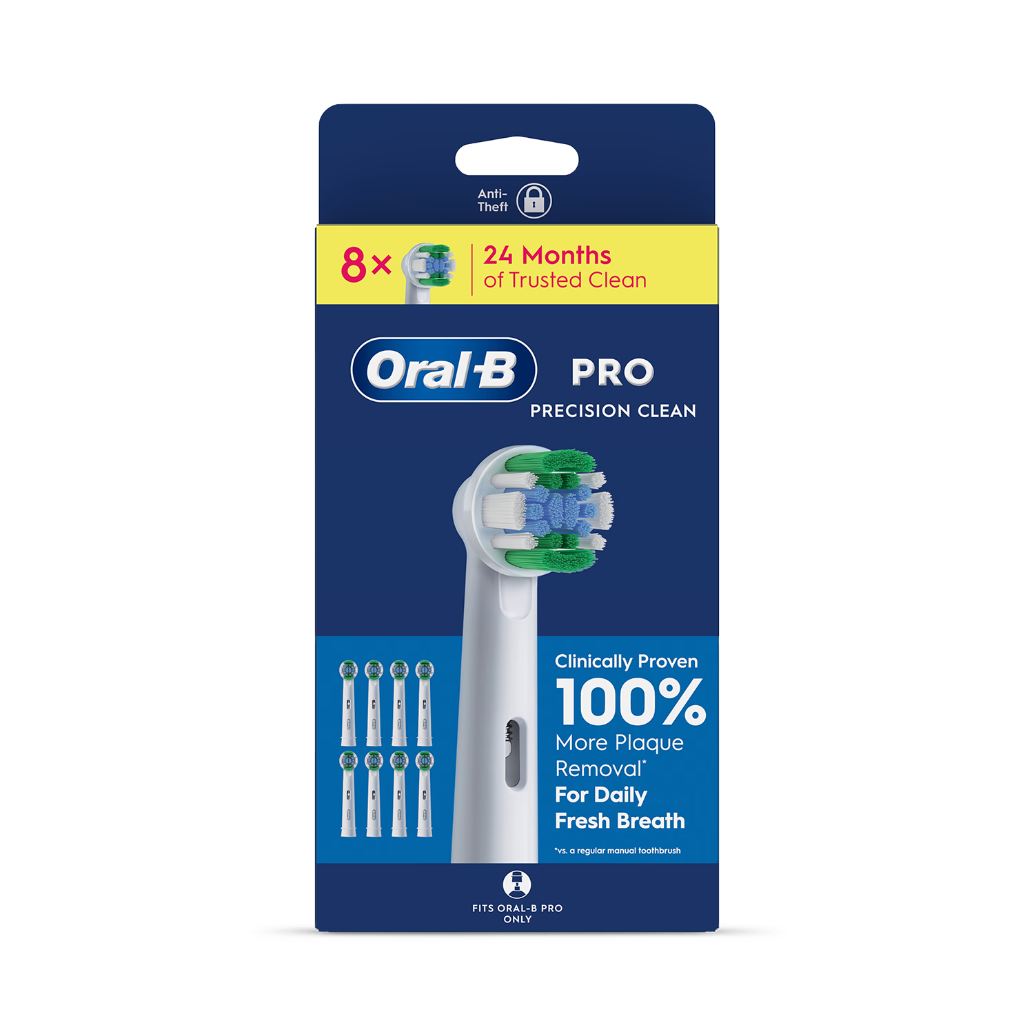 Oral-B Precision Clean toothbrush heads 8 Count, UK version