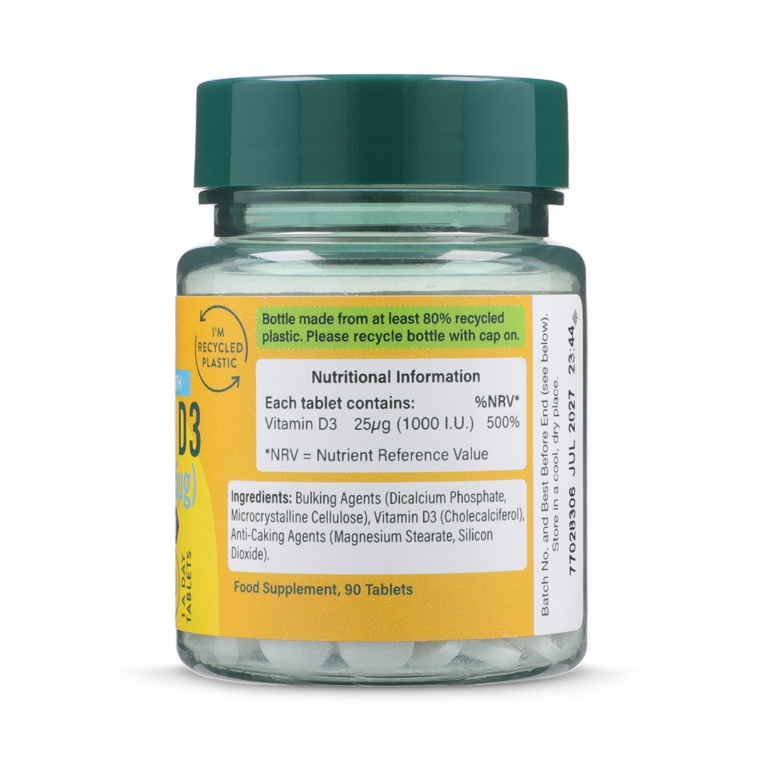 Holland Barrett Vitamin D 1000 IU 25ug 90 Tablets