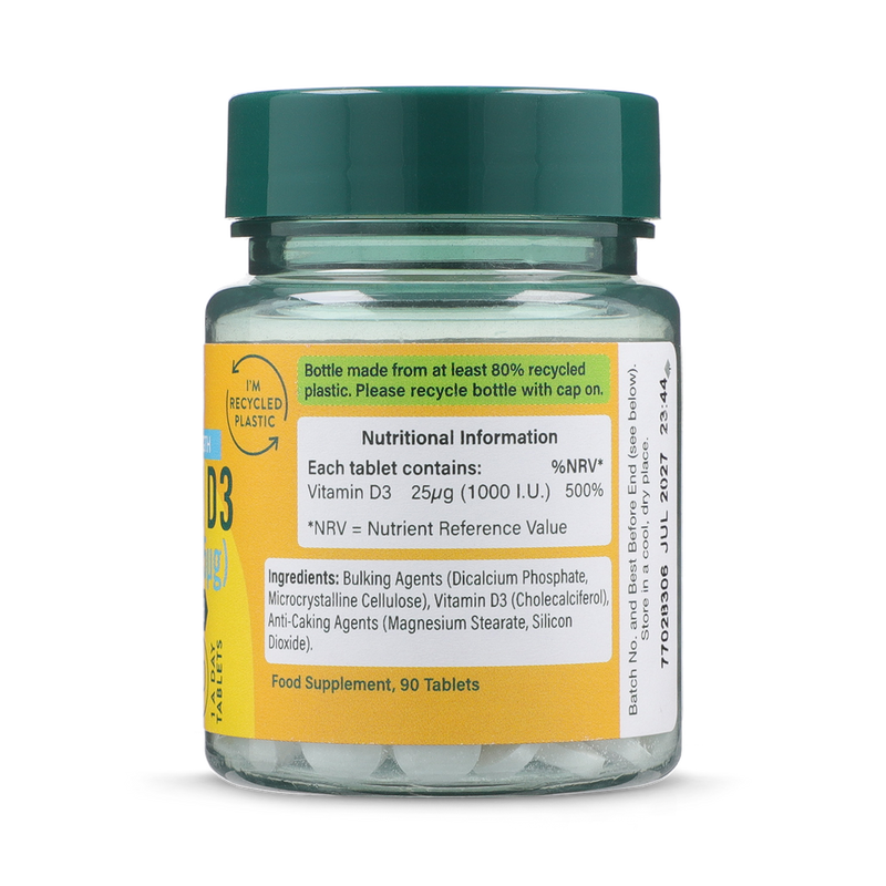 Holland Barrett Vitamin D 1000 IU 25ug 90 Tablets