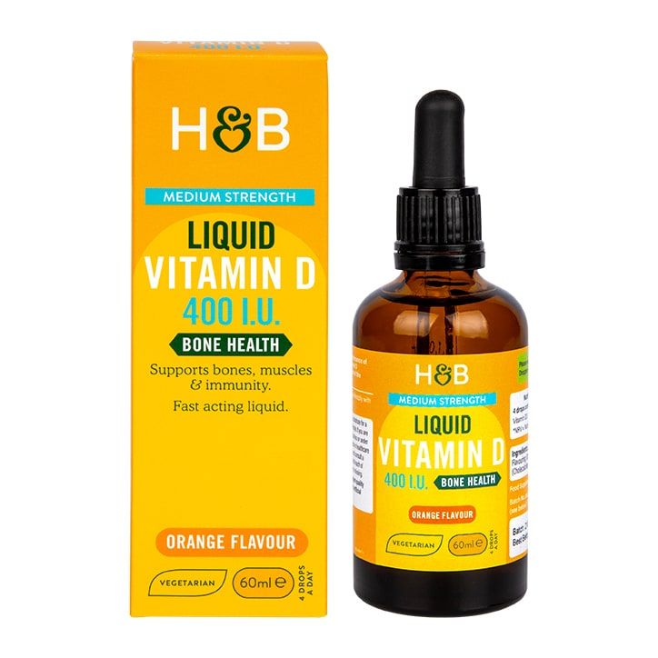 Holland &amp; Barrett Vitamin D Liquid 60ml Orange