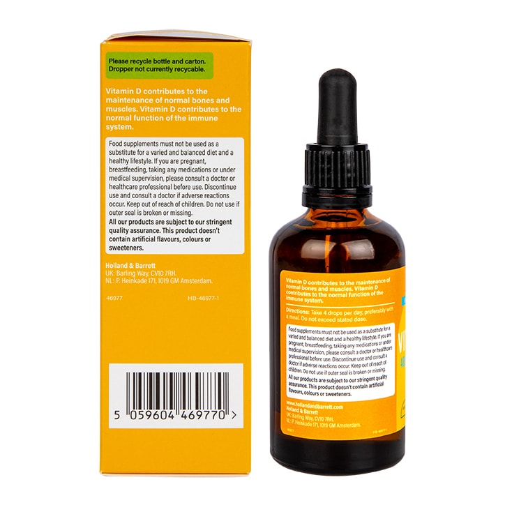 Holland & Barrett Vitamin D Liquid 60ml