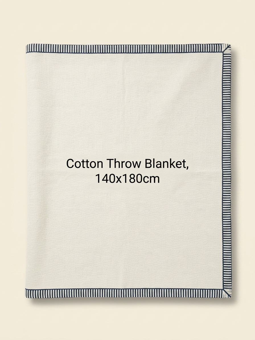 Cartier merino wool and cashmere blanket 190cm x 140cm - British product