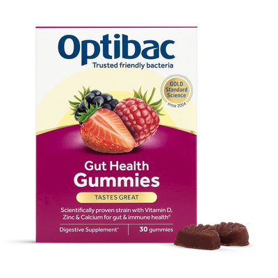 Holland & Barrett Optibac Gut Health Gummies Mixed Berry Probiotic Supplement 30 Count- Buy online at McGrocer