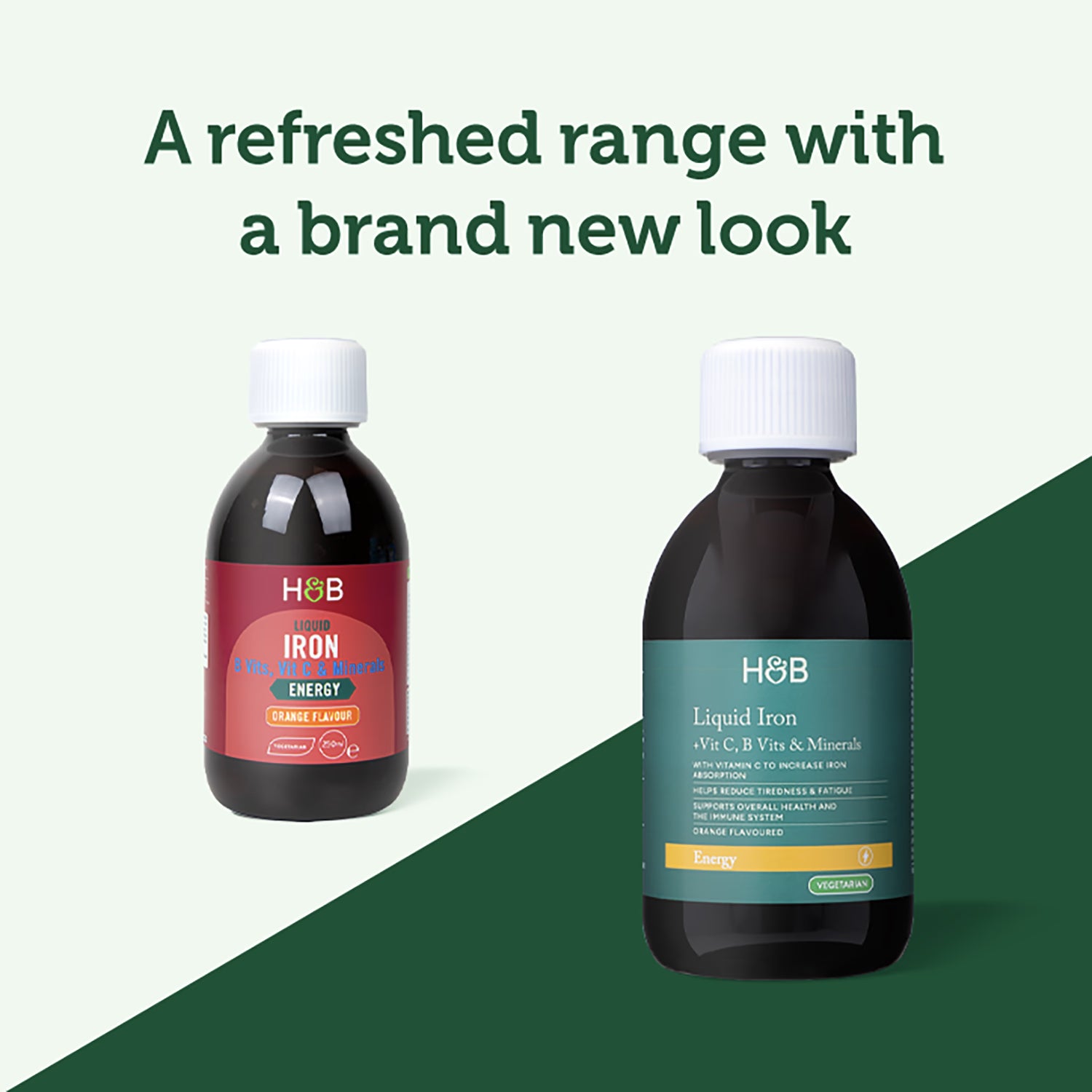 Holland & Barrett Iron supplement liquid orange flavour 250ml, UK version