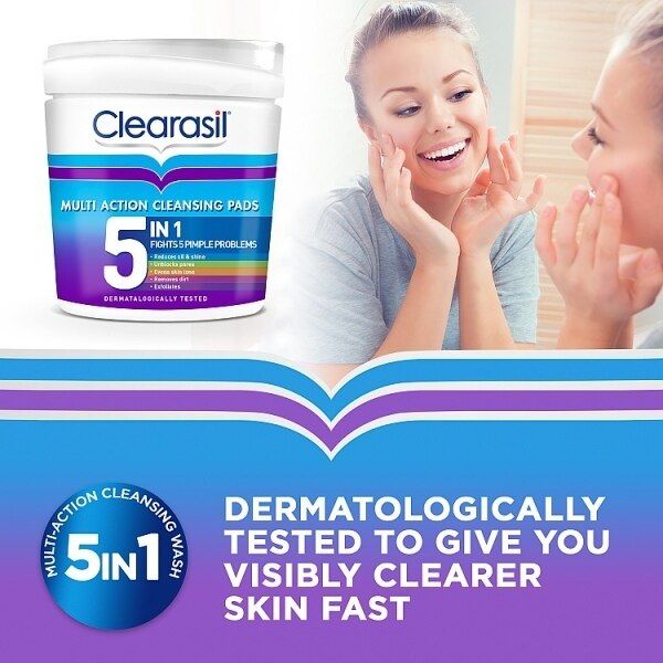 Clearasil Ultra 5 In 1 Cleansing Pads x65 GOODS Superdrug   