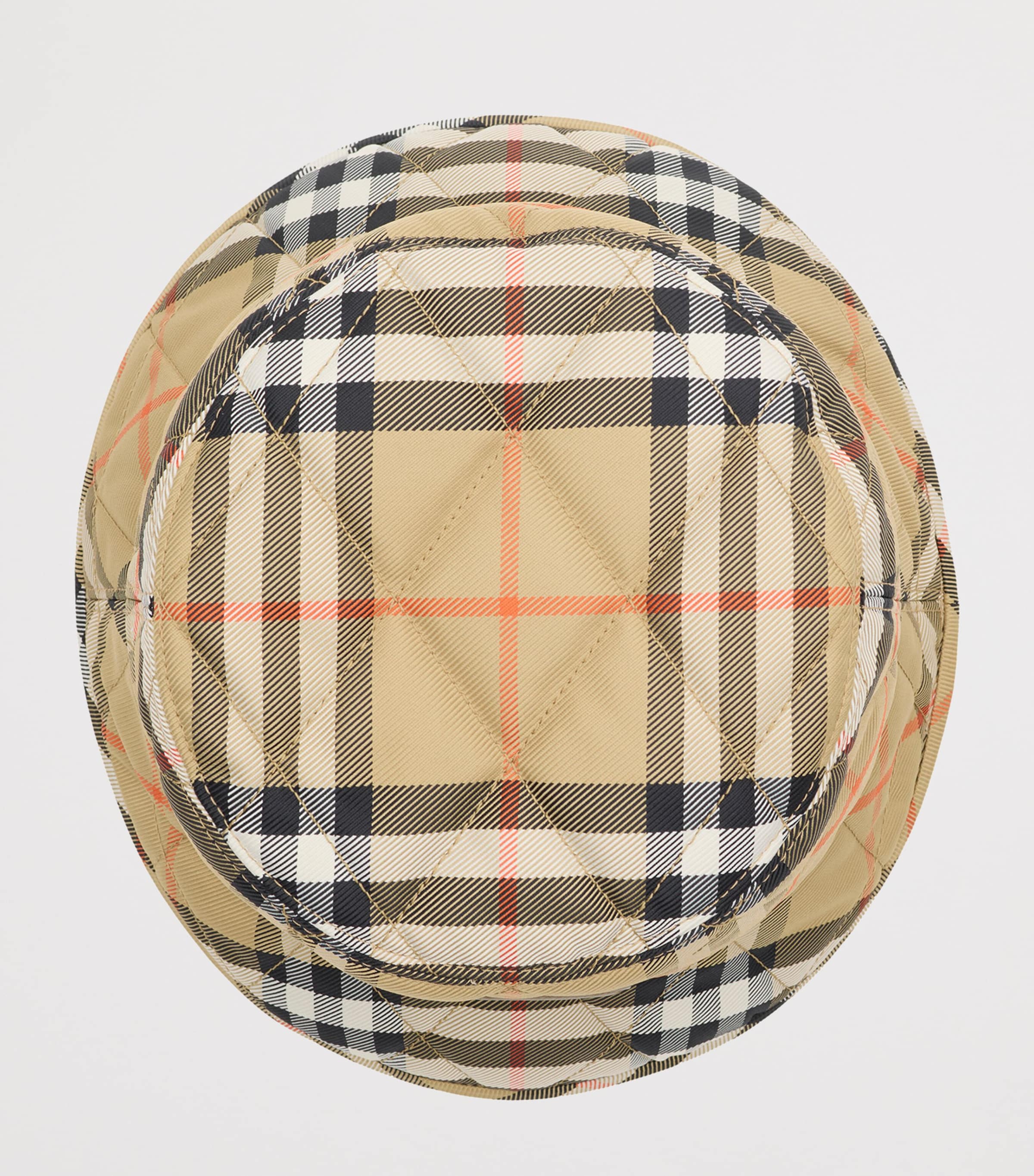 Burberry quilted bucket hat, imported from the UK