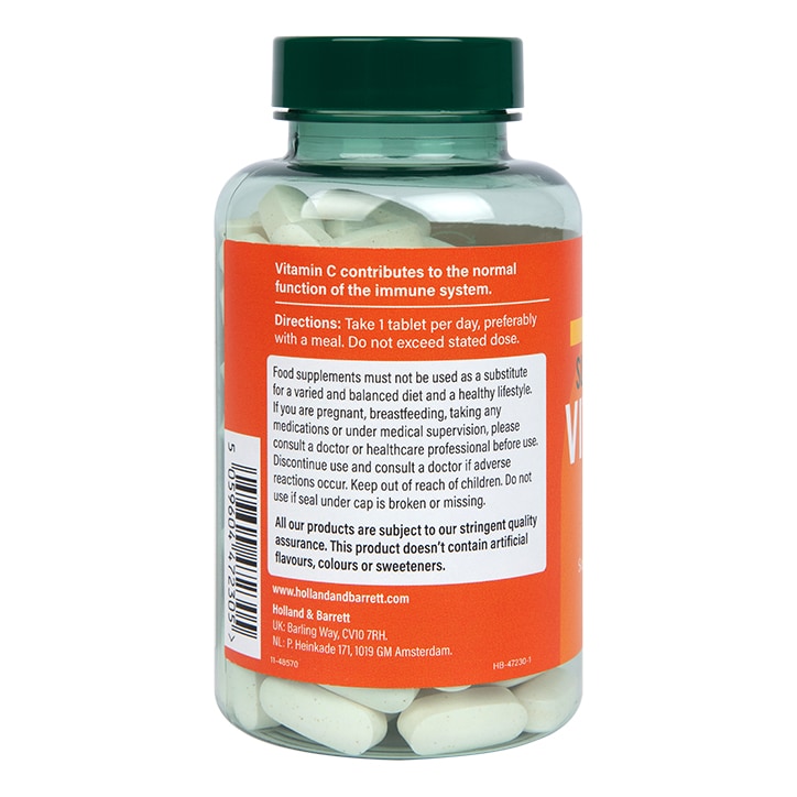 Holland & Barrett Timed Release Vitamin C with Rose Hips 120 Caplets 1000mg GOODS Holland&Barrett