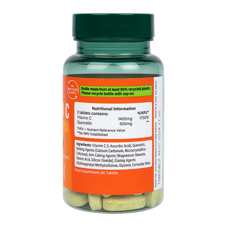 Holland & Barrett Quercetin Plus Vitamin C 60 Tablets GOODS Holland&Barrett