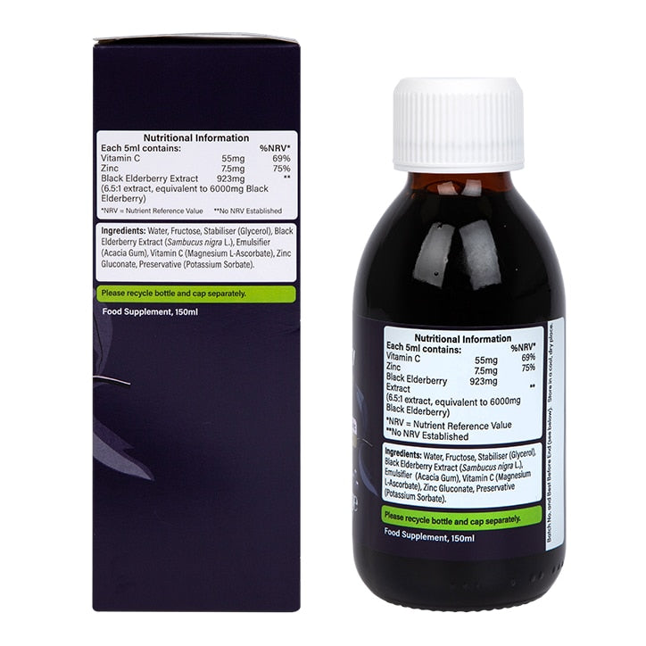 Holland & Barrett Elderberry Immunity Liquid with Vitamin C & Zinc GOODS Holland&Barrett Default Title