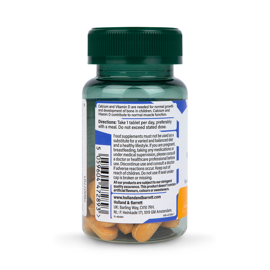 Holland Barrett Teens Growing Active Calcium Vitamin D Magnesium 30 Tablets