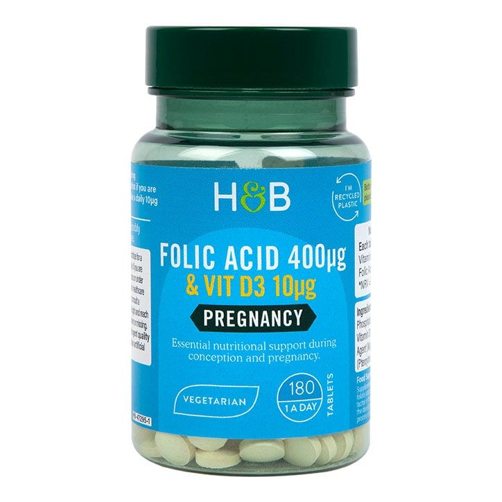 Holland & Barrett Folic Acid & Vitamin D3 180 Tablets GOODS Holland&Barrett