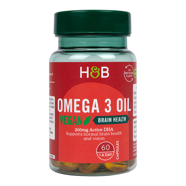 Holland & Barrett Vegan Omega 3 Oil 500mg 60 Capsules GOODS Holland&Barrett