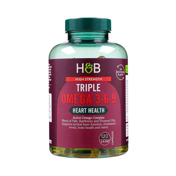 Holland & Barrett High Strength Triple Omega 3-6-9 120 Capsules GOODS Holland&Barrett