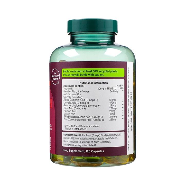 Holland & Barrett High Strength Triple Omega 3-6-9 120 Capsules GOODS Holland&Barrett