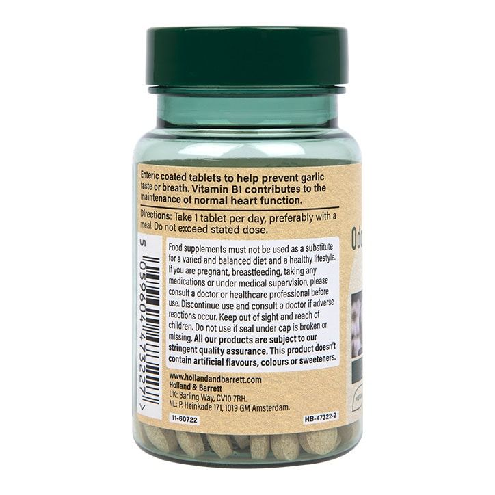 Holland & Barrett Enteric Coated Odourless Garlic 1000mg 120 Tablets GOODS Holland&Barrett