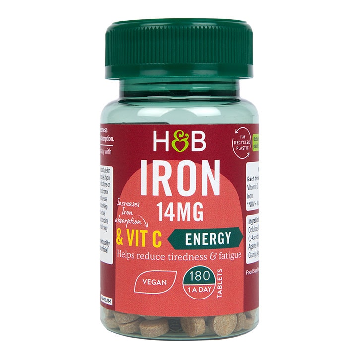 Holland & Barrett Iron & Vitamin C 14mg 180 Tablets