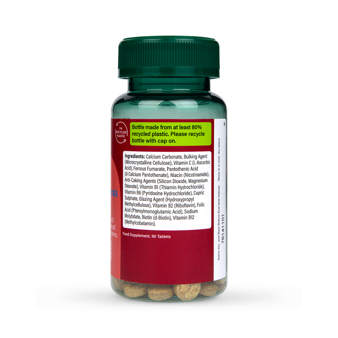 Holland Barrett Iron B Vits Vit C Minerals 15mg 90 Tablets