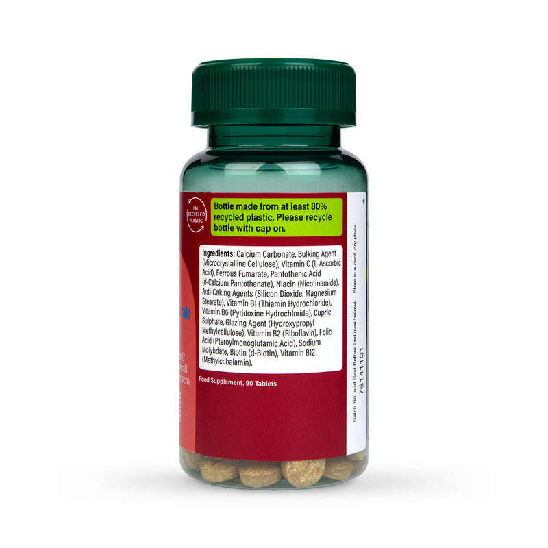 Holland Barrett Iron B Vits Vit C Minerals 15mg 90 Tablets