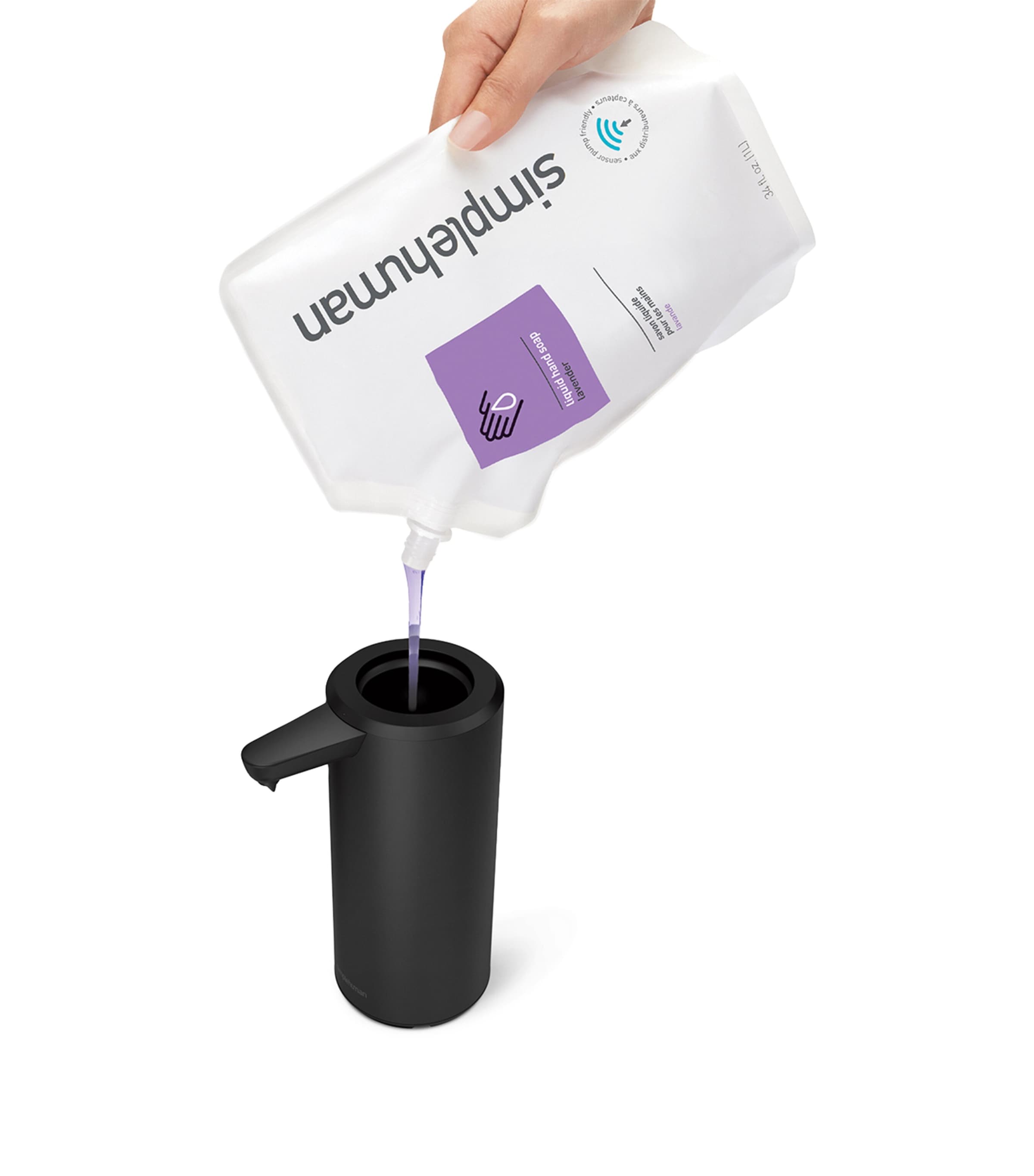Simplehuman sensor soap dispenser 266ml (British brand)