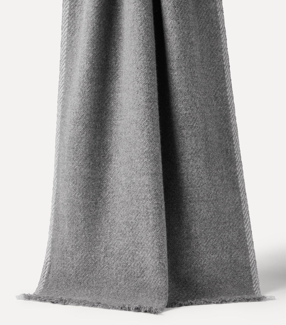 Brunello Cucinelli cashmere fringe scarf (British brand)