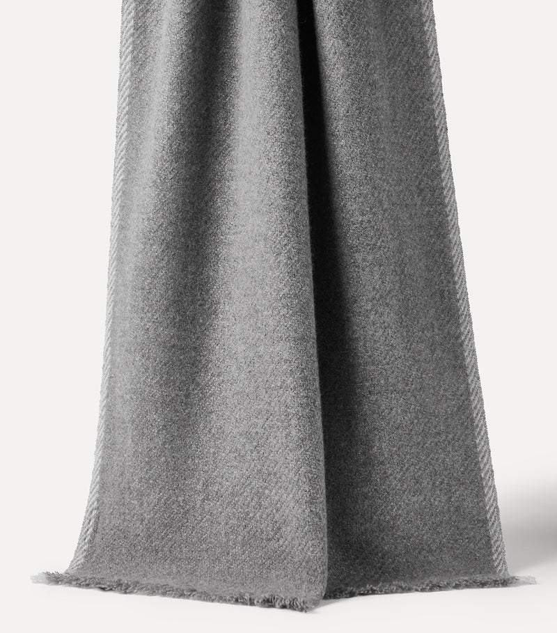 Brunello Cucinelli cashmere fringe scarf (British brand)