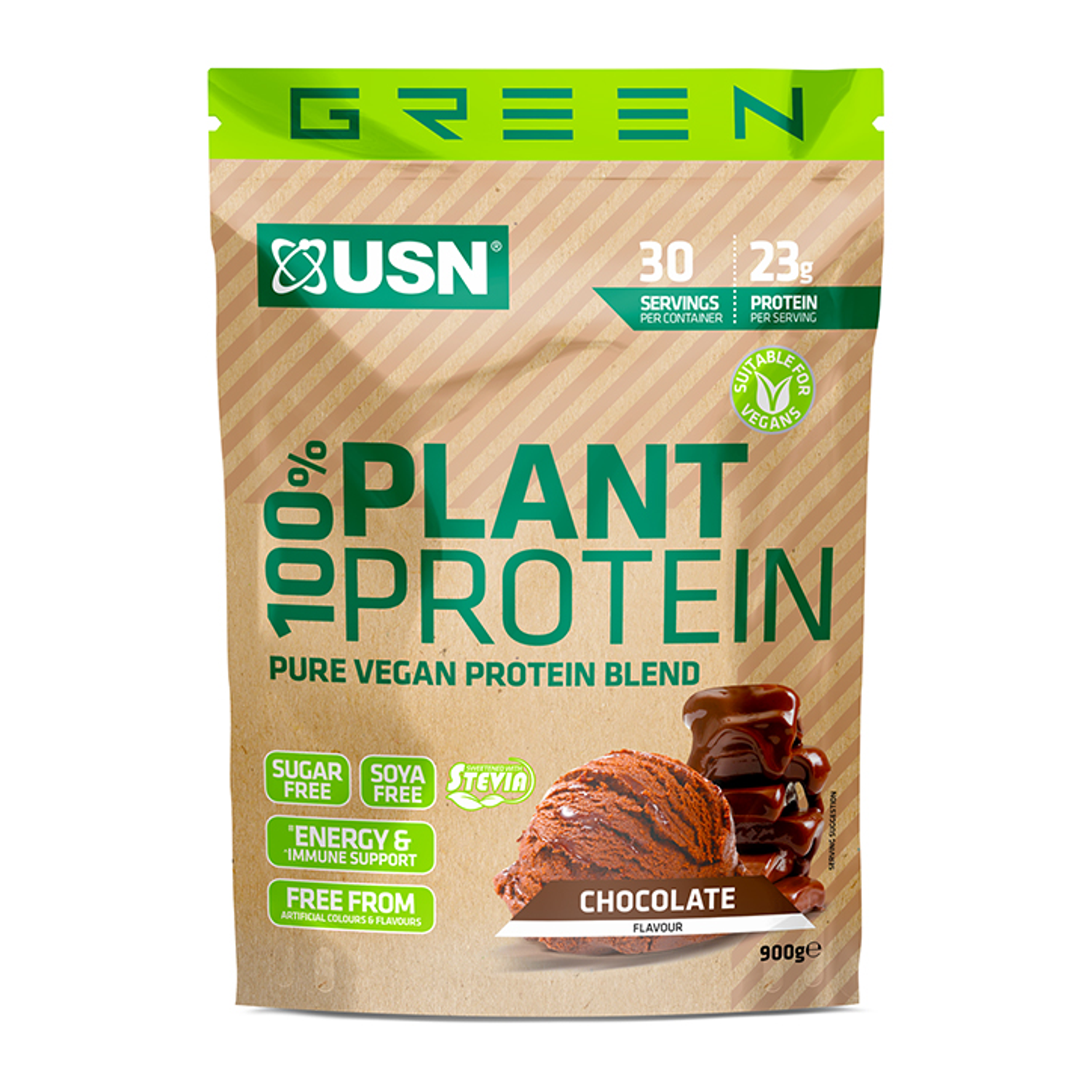 USN 100% Plant Protein Vanilla 900g - Chocolate