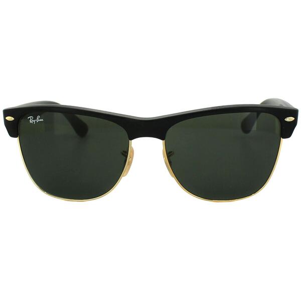Ray-Ban Clubmaster Oversized 4175 black unisex sunglasses, imported from the UK