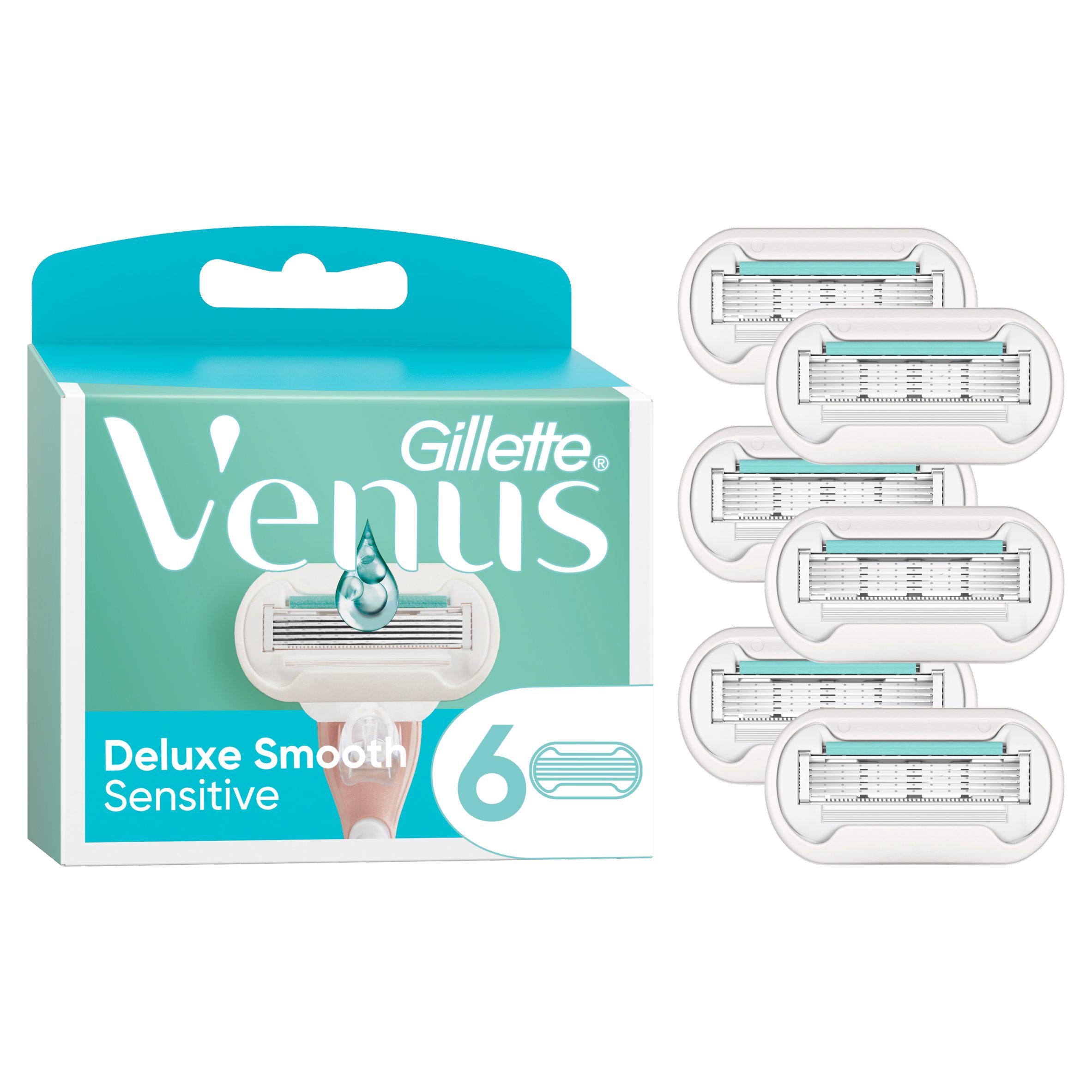 Venus Deluxe Smooth Sensitive Razor Blades x6 GOODS Sainsburys   