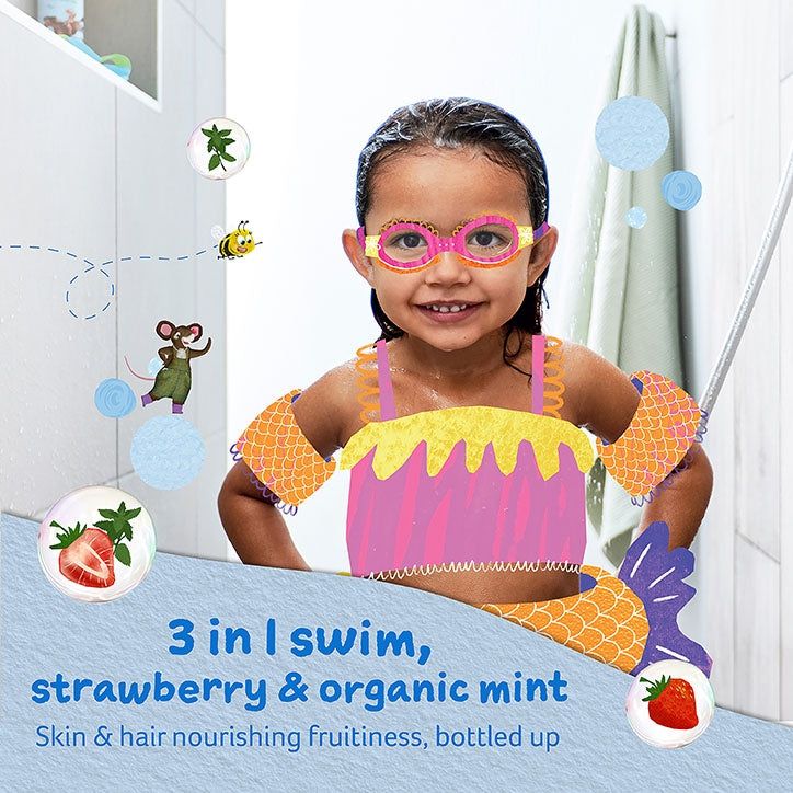 Childs Farm 3 in 1 Swim - Strawberry & Organic Mint 250ml GOODS Holland&Barrett