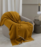 Frette cashmere bouclé throw 130cm x 180cm, imported from the UK