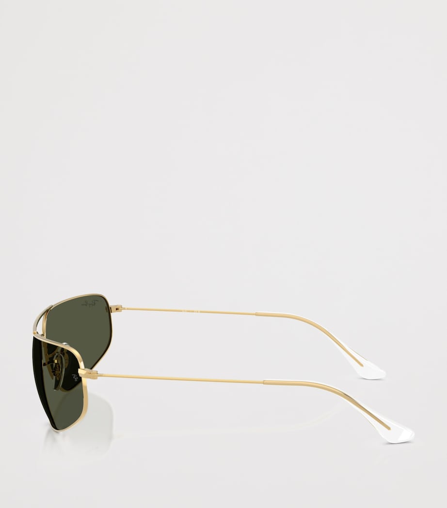 Ray-Ban rectangle aviator sunglasses with metal frame - British product