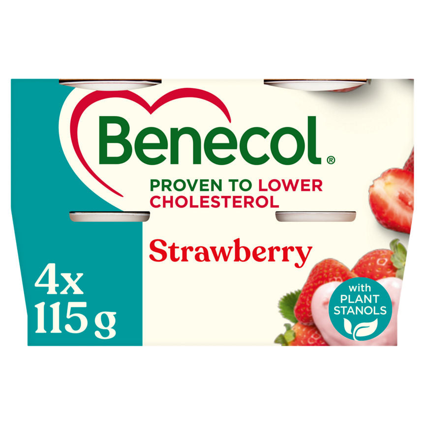 Benecol Strawberry Yogurt 4 x 115g (460g)