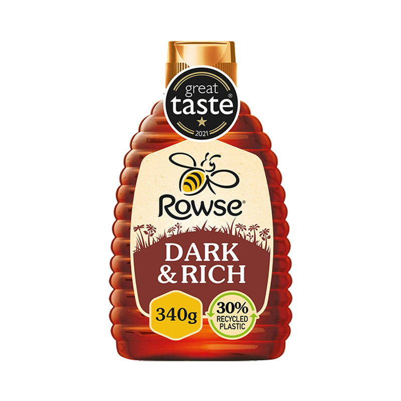 Rowse honey Dark & Rich Squeezy 340g - British product